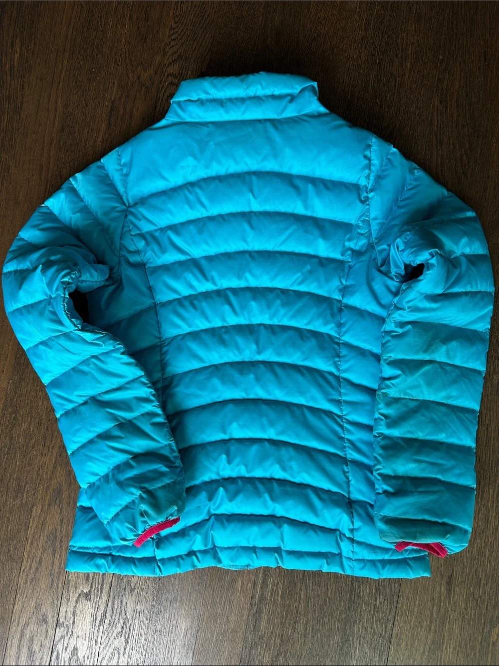 Patagonia Kids Colorblock Jacket - Teal & Magenta with Logo Patch